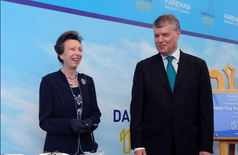 HRH The Princess Royal and Seán Woodward